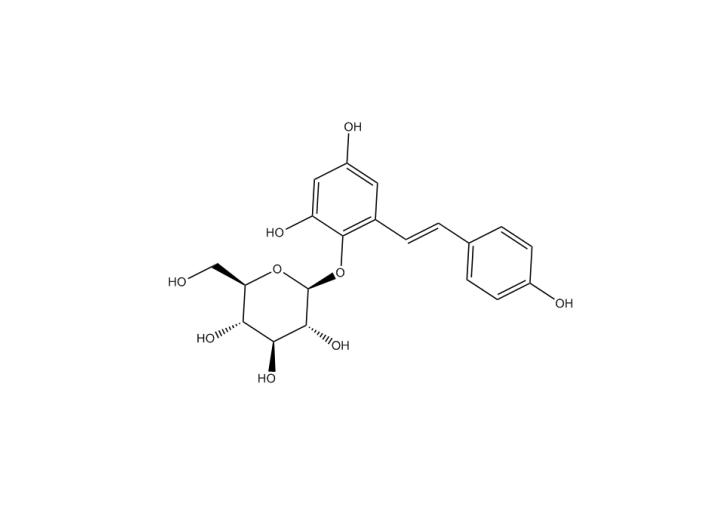 2,3,5,4-四羥基二苯乙烯葡萄糖苷分析對照品|82373-94-2
